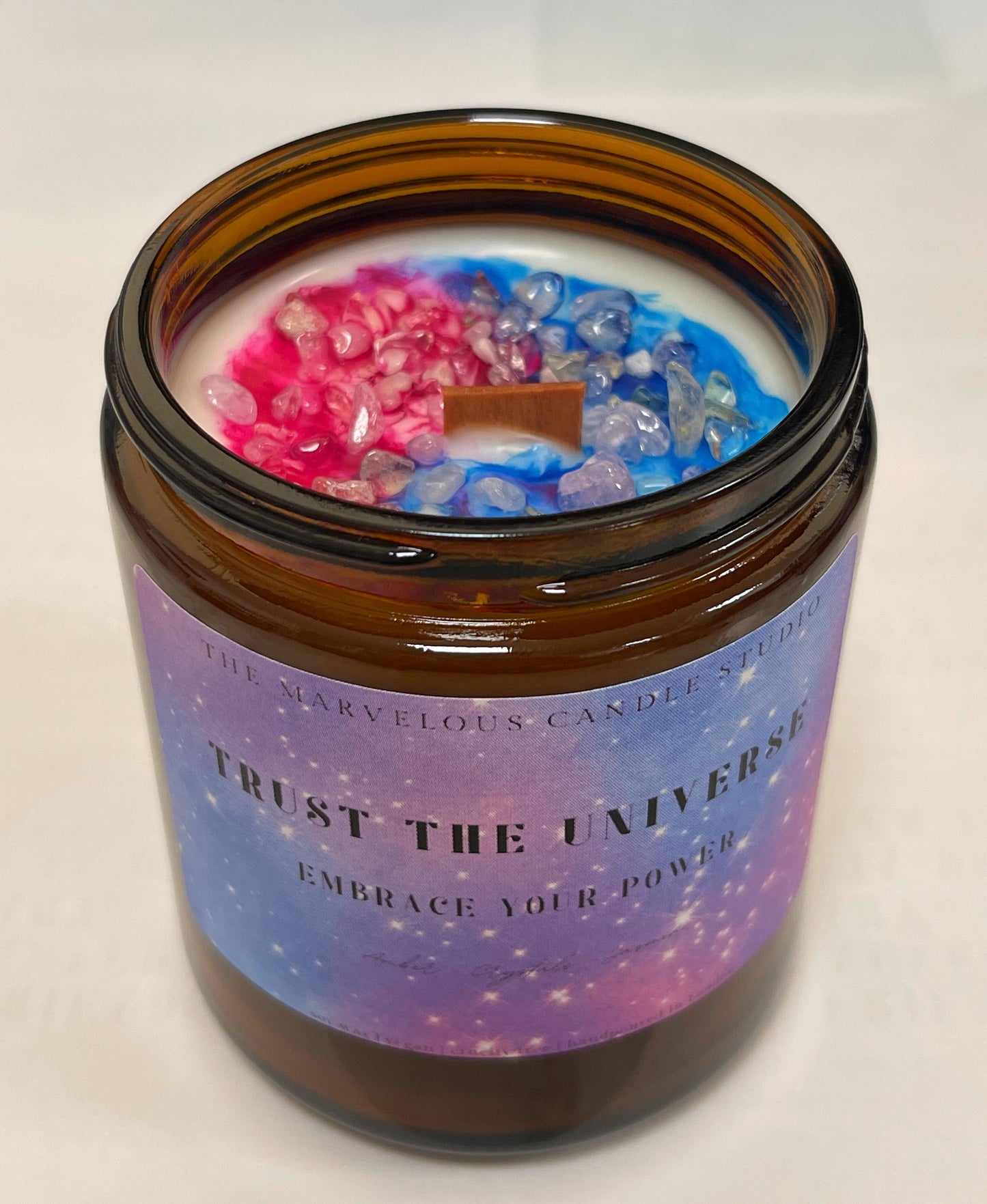Vertraue dem Universum – Manifestationskerze