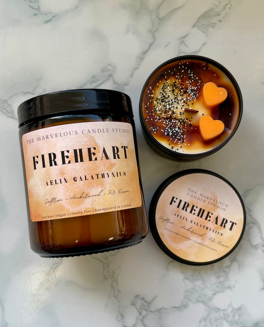 Fireheart Candle Throne of Glass | Officially Licensed by Sarah J Maas