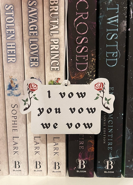 I Vow You Vow We Vow Air Fresheners | The LORDS Series Shantel Tessier