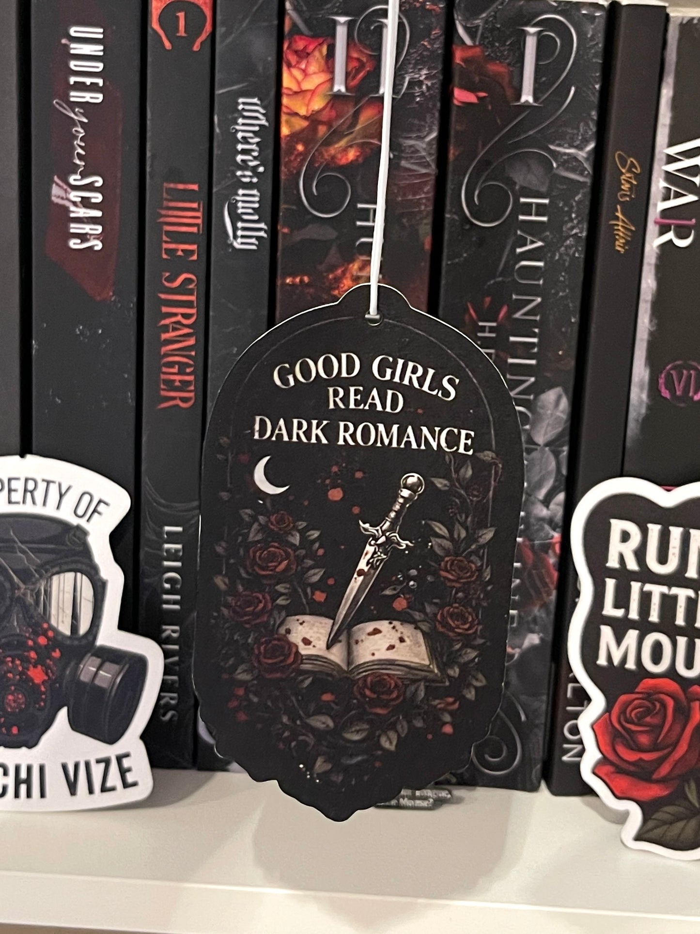 Good Girls Read Dark Romance Air Freshener | Bookish Car Accessory