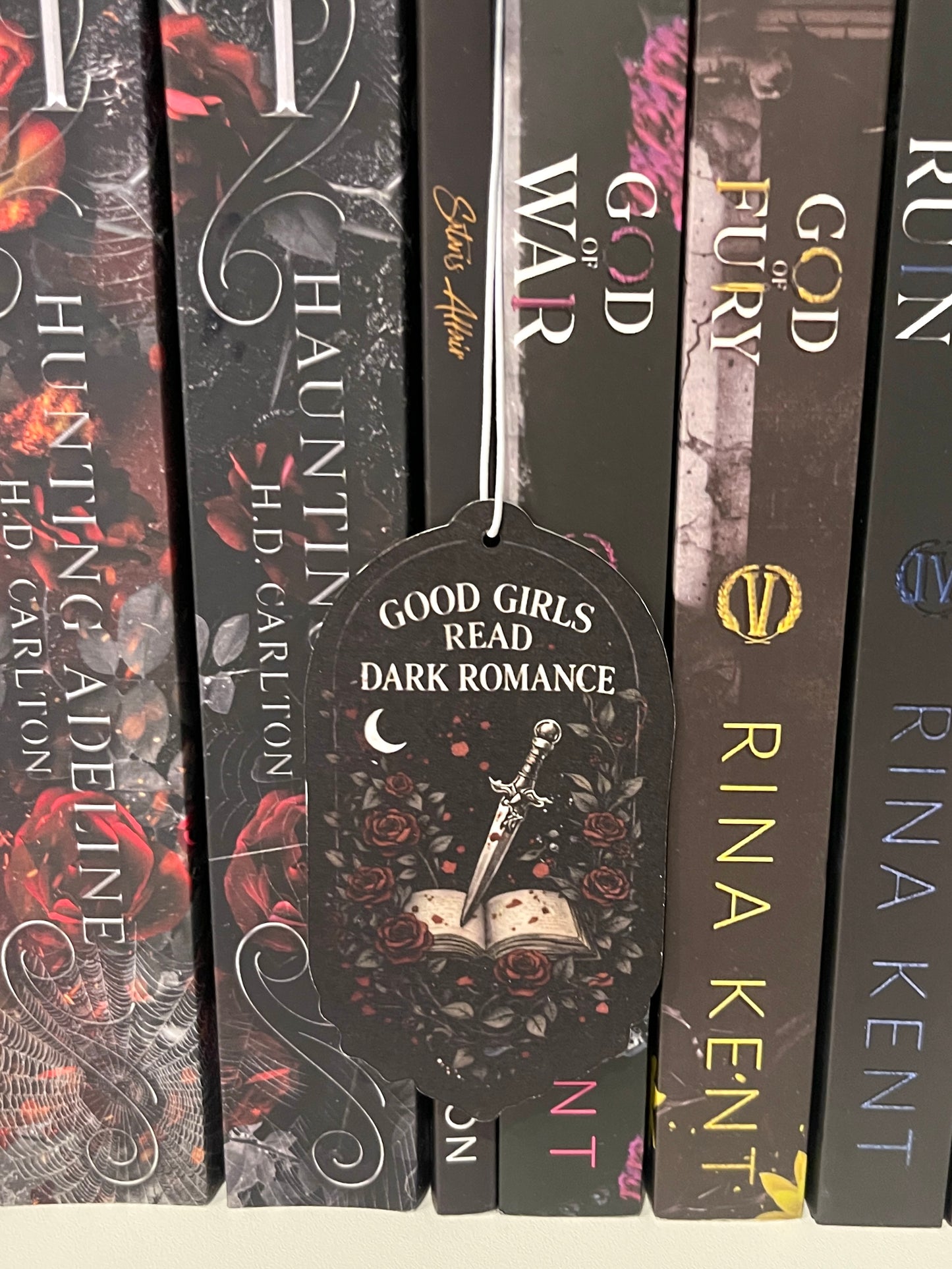 Good Girls Read Dark Romance Air Freshener | Bookish Car Accessory