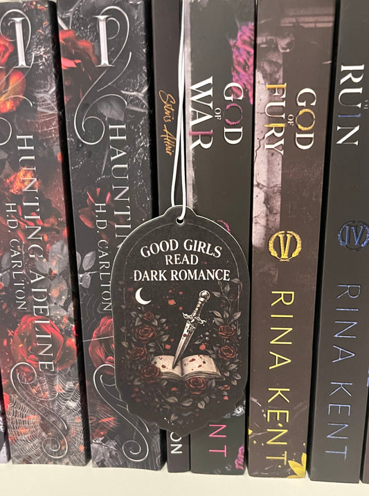 Good Girls Read Dark Romance Air Freshener | Bookish Car Accessory