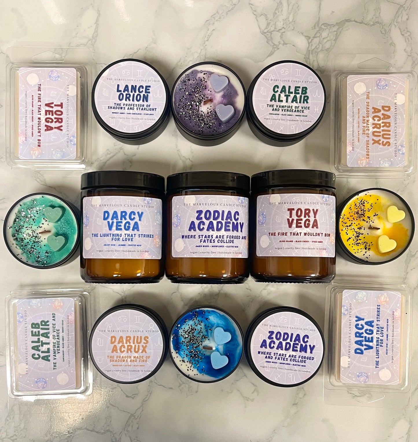 Darcy Vega Candle | Zodiac Academy
