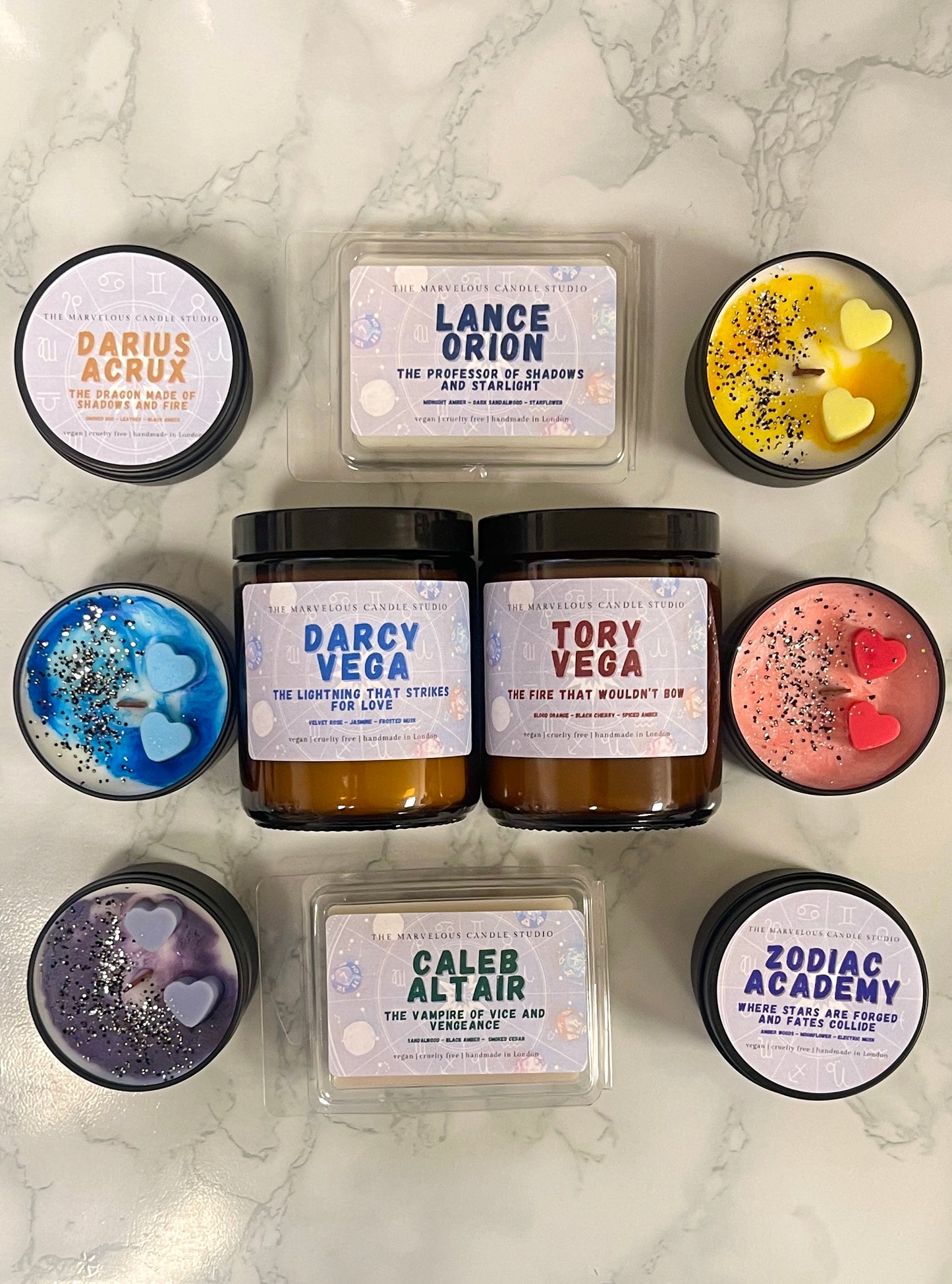 Darcy Vega Candle | Zodiac Academy