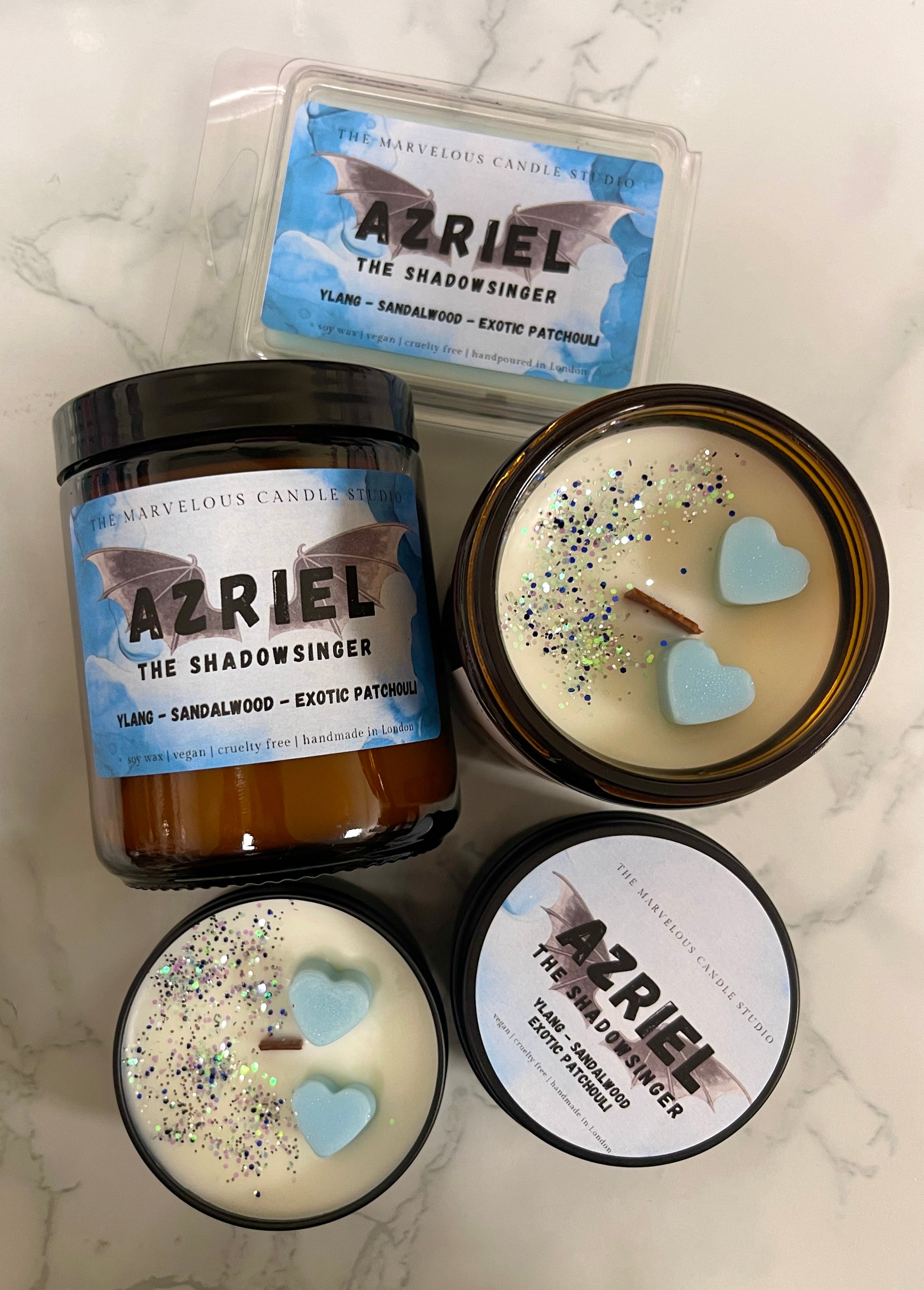 Azriel Candle | Sarah J Maas ACOTAR Merch – The Marvelous Candle Studio