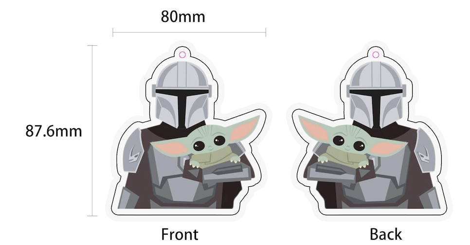 Mandalorian & Baby Yoda Air Freshener