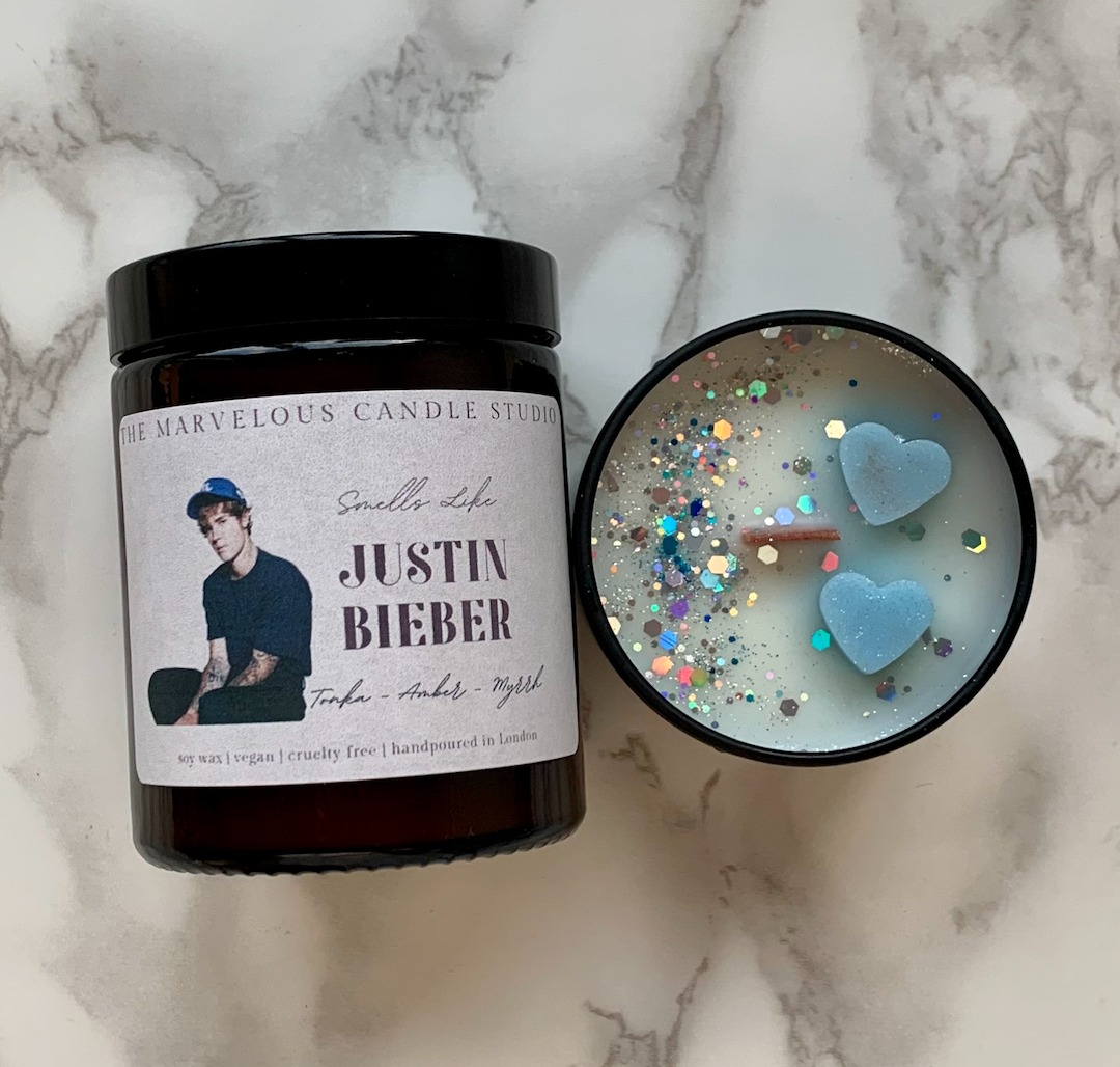 Justin Bieber Candle