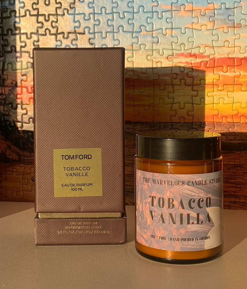 Vela perfumada de vainilla y tabaco | 6 onzas