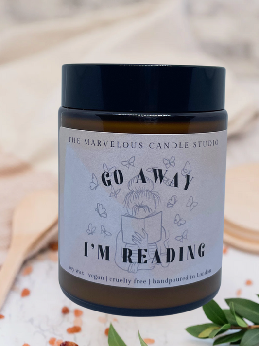 Go Away I’m Reading 6oz Candle