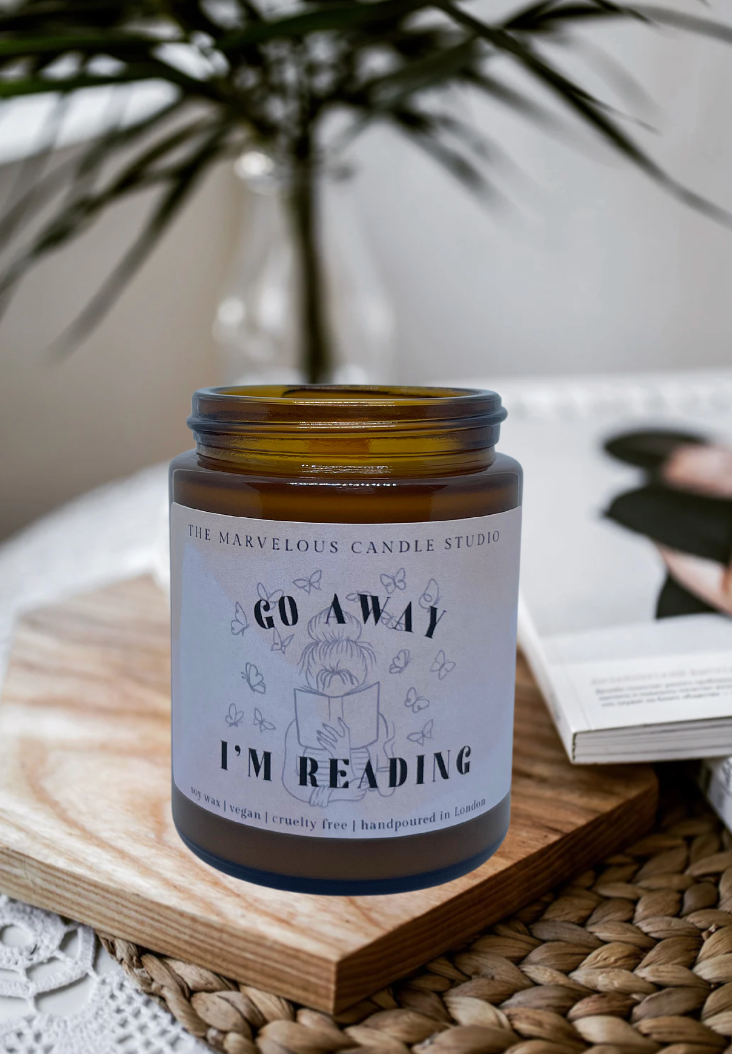 Go Away I’m Reading 6oz Candle