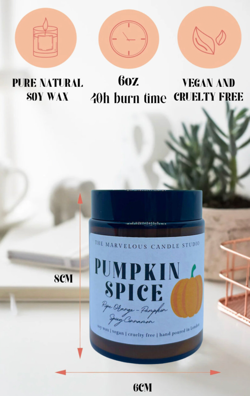 Pumpkin Spice Candle | Autumn Harvest Delight