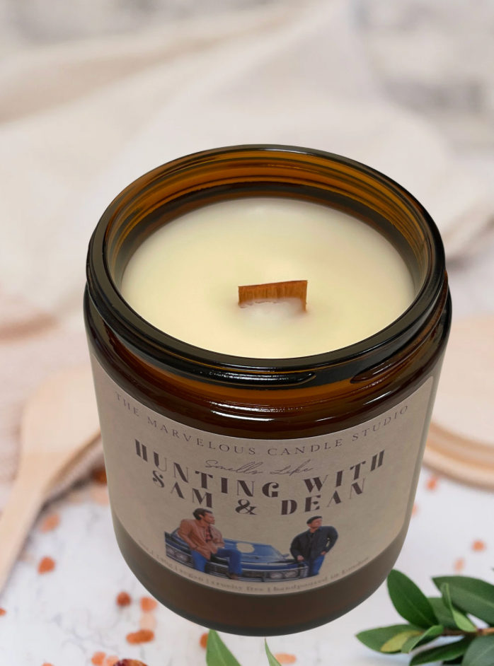 Hunting With Sam And Dean Supernatural Candle | 8oz