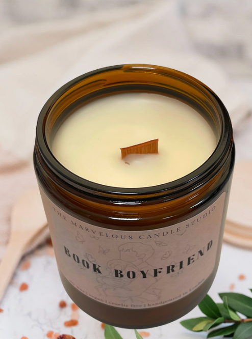 Book Boyfriend Candle