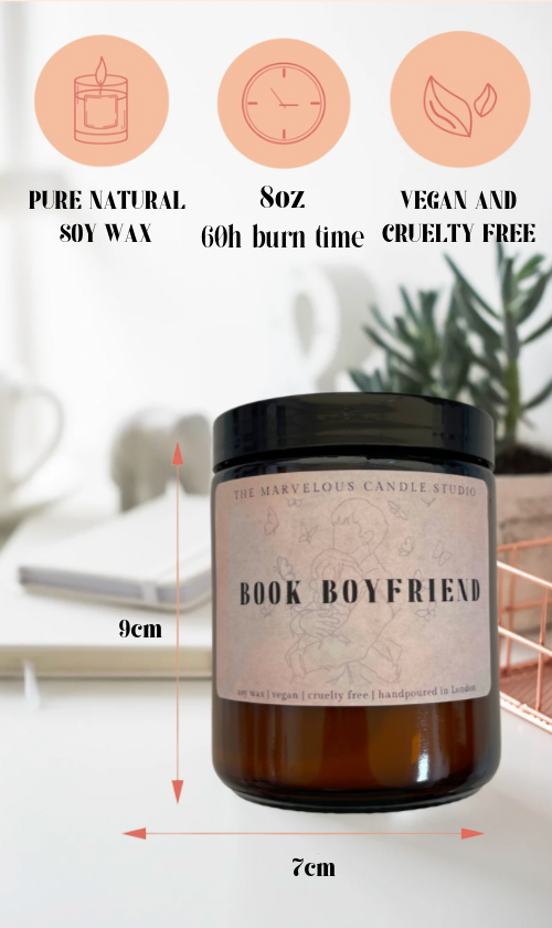 Book Boyfriend Candle