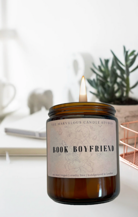 Book Boyfriend Candle