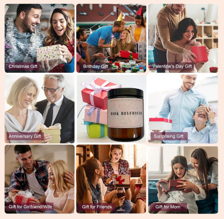 Book Boyfriend Candle