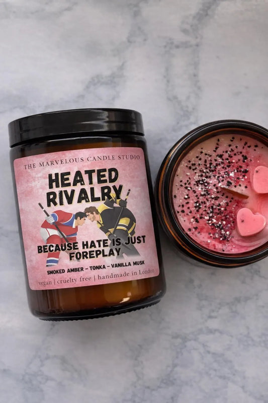 Heated Rivalry Candle | Hockey Romance | Enemies To Lovers Booktok