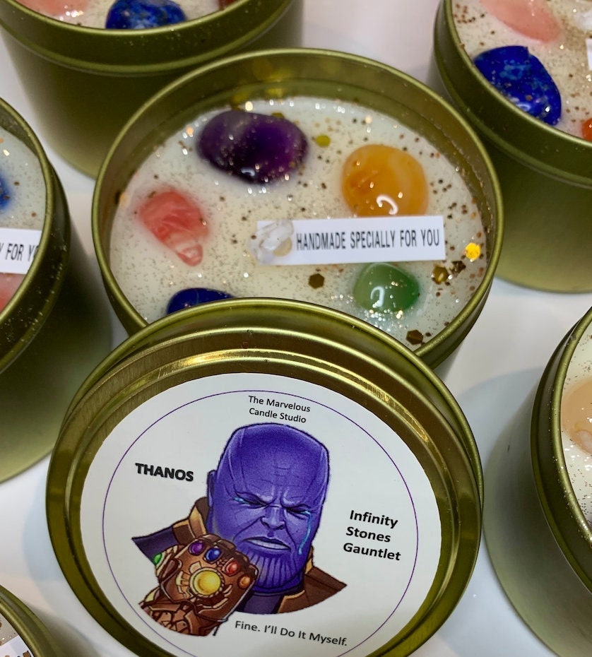 Infinity Stones Crystal Candle