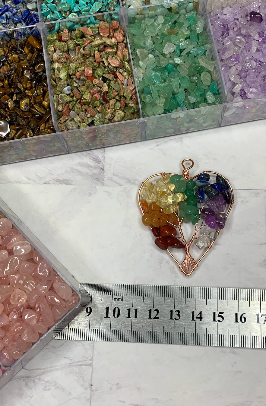 Healing Gemstone Tree of Life Pendant