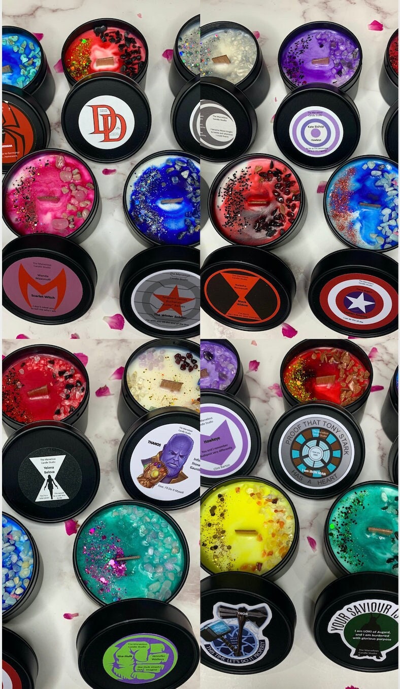 Marvel 4oz Crystal Candles